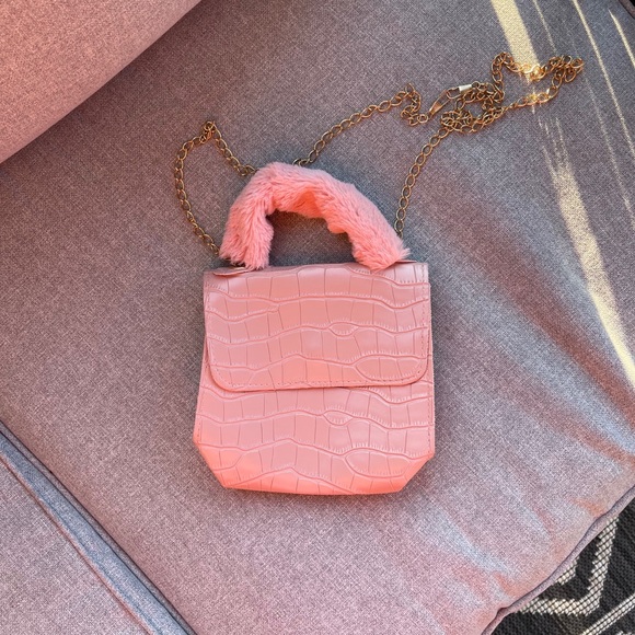 Croc Embossed Flap Satchel Bag - Picture 3 of 9